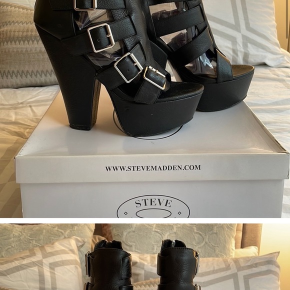 ISO Steve Madden Egnite platform sandals heels booties size 11 IN SEARCH OF ONLY - Picture 4 of 4